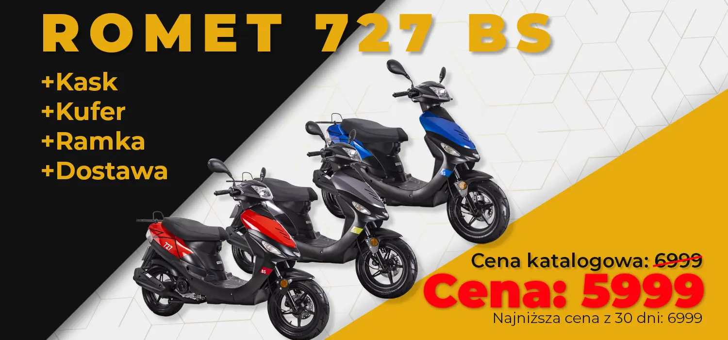 Romet 727 BS w promocyjnej cenie 5999zł +dodatki